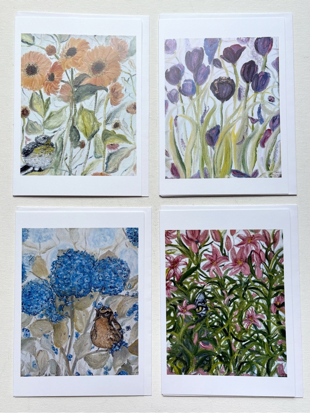 NWT Set of Blank Inside Note Cards Prints of Original Art Bundle